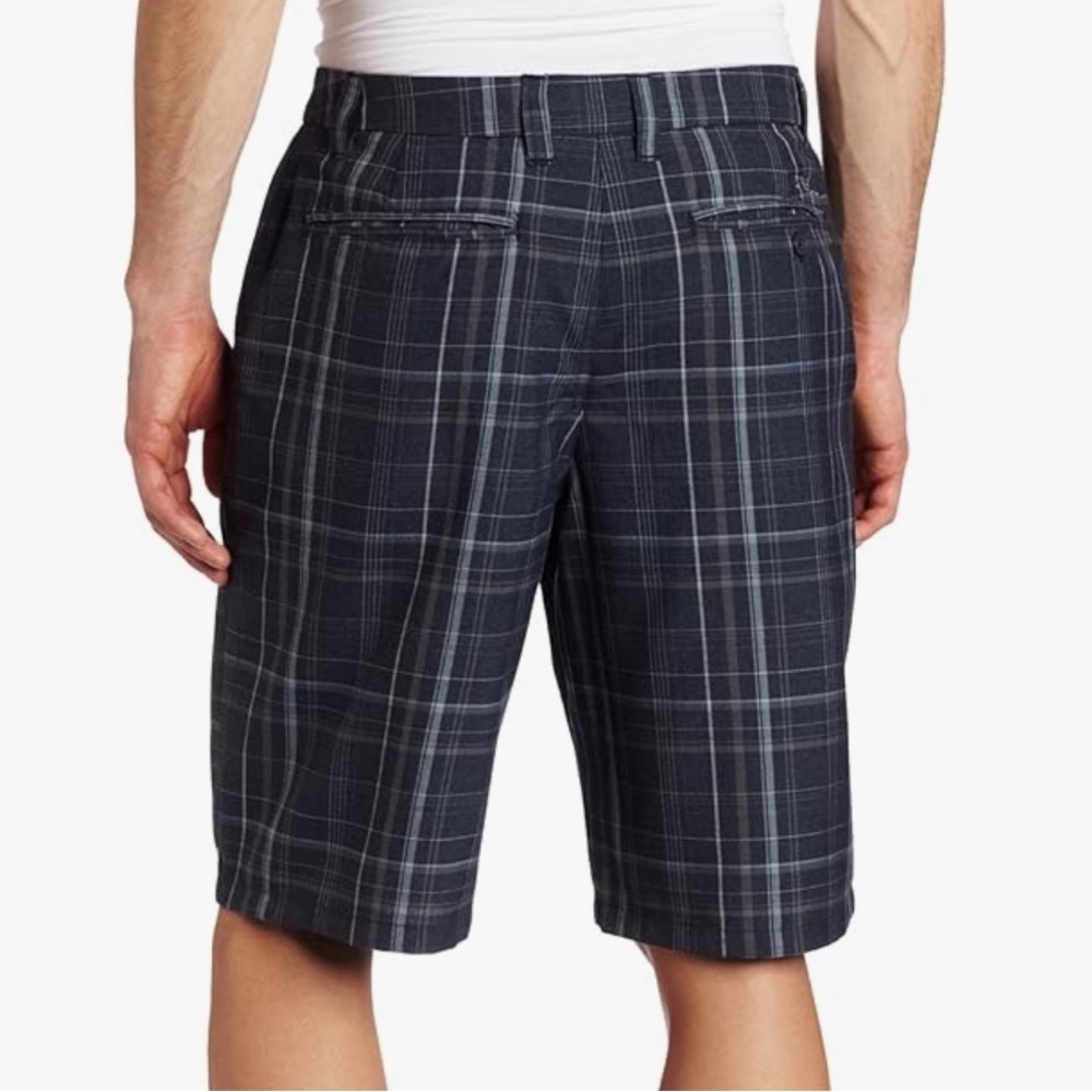 O’Neill Men’s Triumph Blue Heather Plaid Shorts 30 Teen Boy’s - Picture 2 of 13